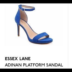 9.5 cobalt blue Essex Lane heels perfect condition